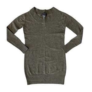 French Connection Long Gray Sweater Sz S